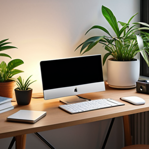 Home 11 A quiet study space with a clean desk, soft lighting, plants, and a digital detox app notification on a smartphone.